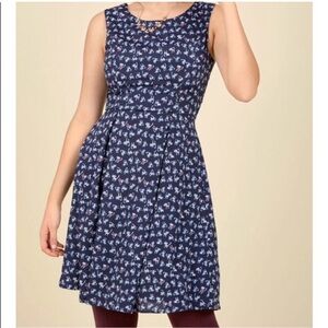Modcloth I Rest My Grace Dress Kitty Print